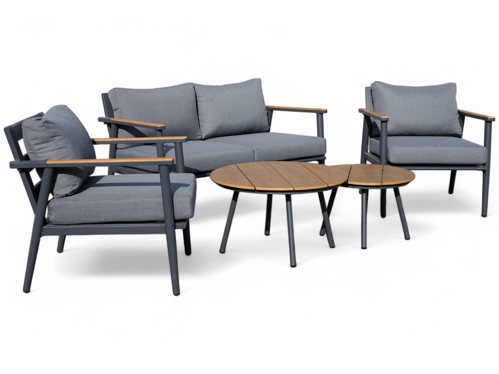 Ateena harmaa sohvaryhmä ulos