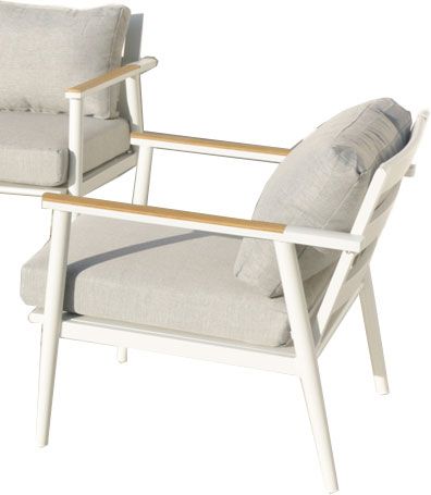 Ateena 2+1+1 sohvaryhmä ulos, valkoinen