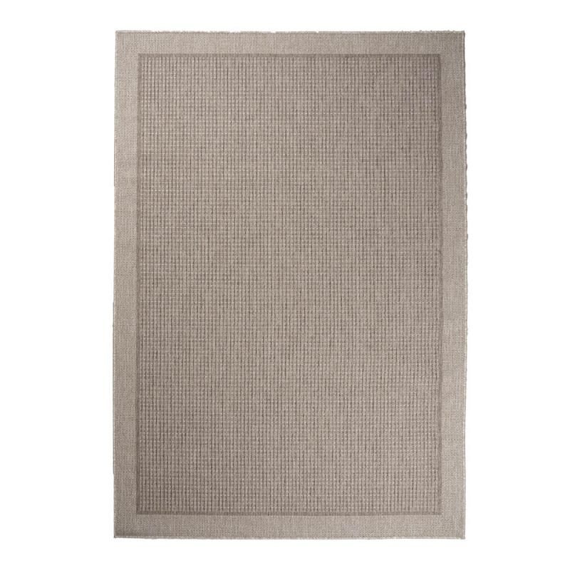 Ateena pellava kumipohjainen matto, jossa on boordireunus. paksuus 7 mm