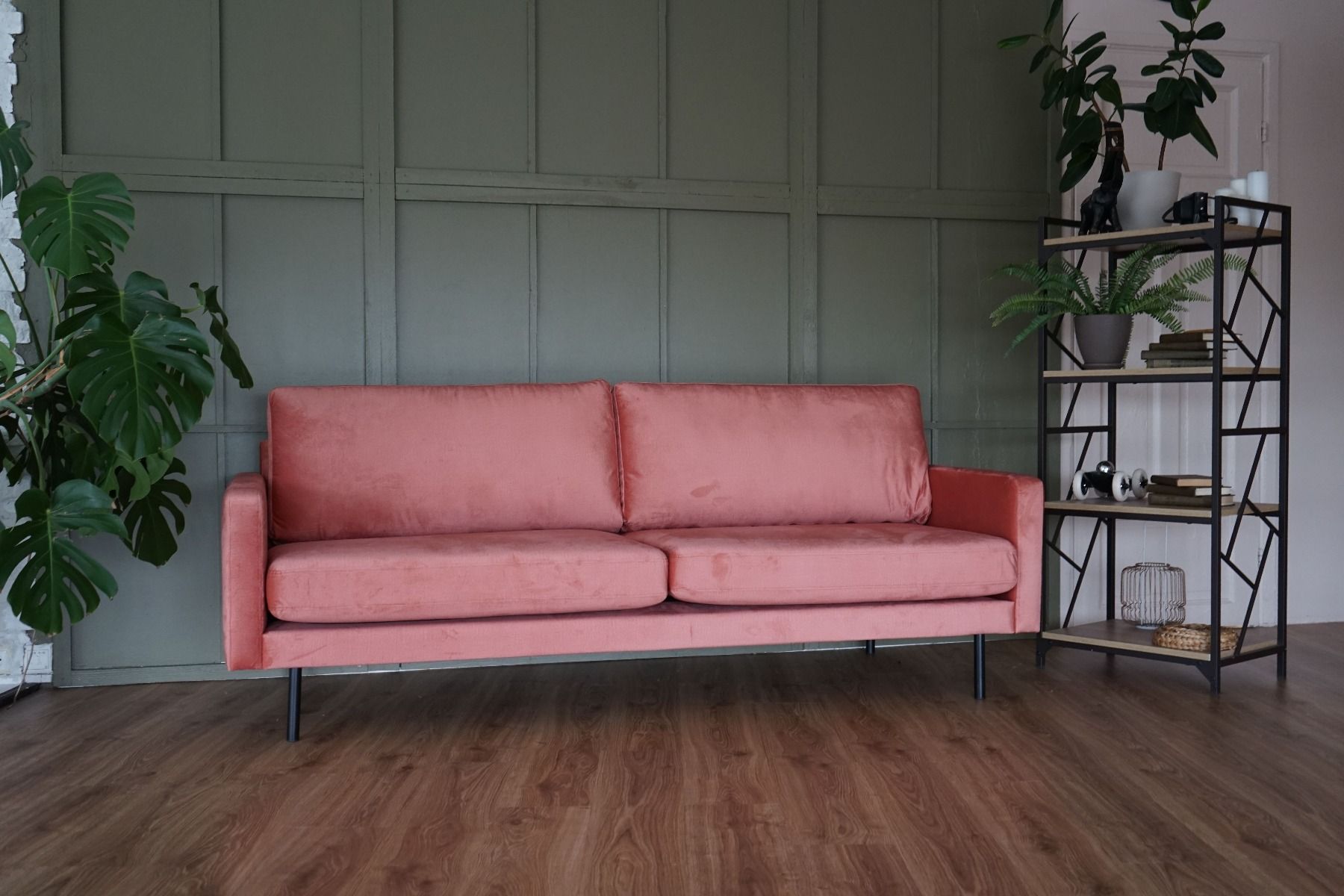 Nordic Copenhagen samettisohva, Vaaleanpunainen