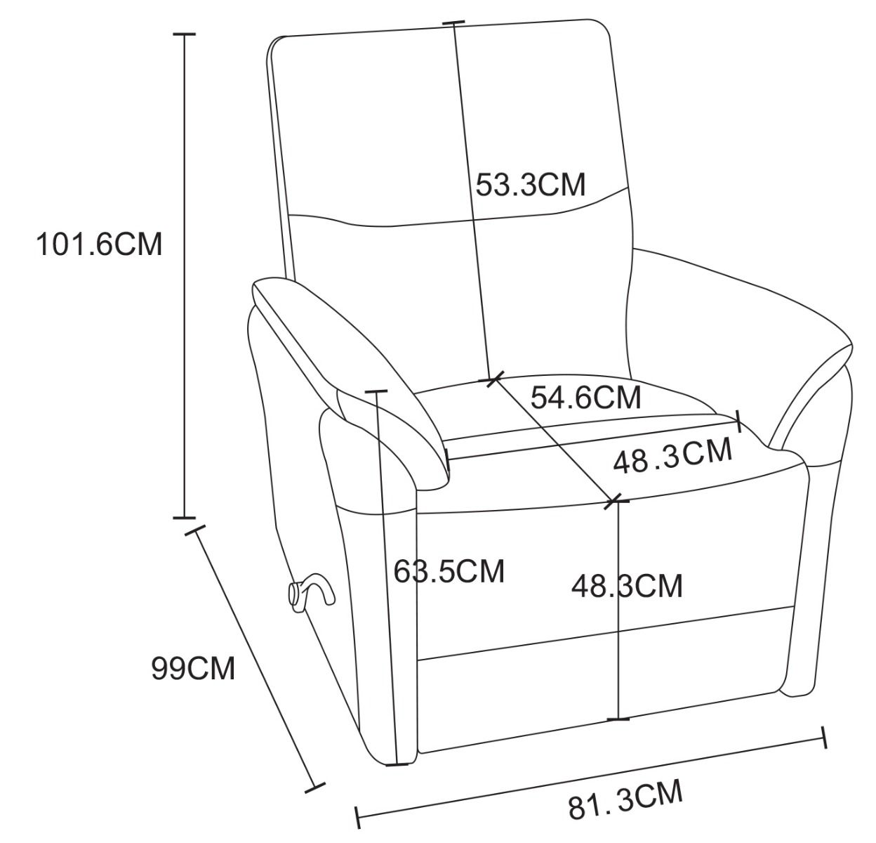 Atlanta mekanismituoli, musta nahka