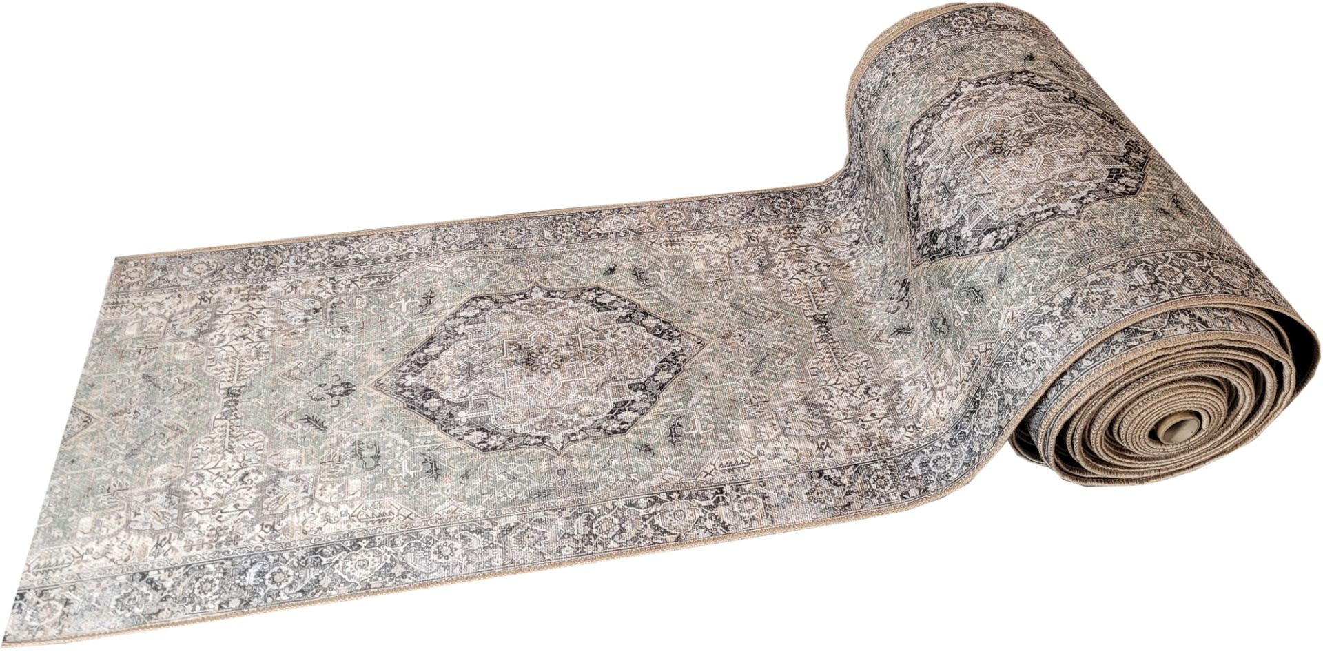 Aurelia käytävämatto, vihreä, lev. 80 cm