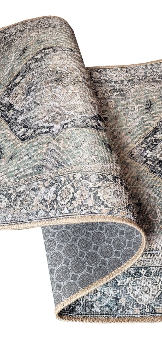 Aurelia käytävämatto, vihreä, lev. 80 cm