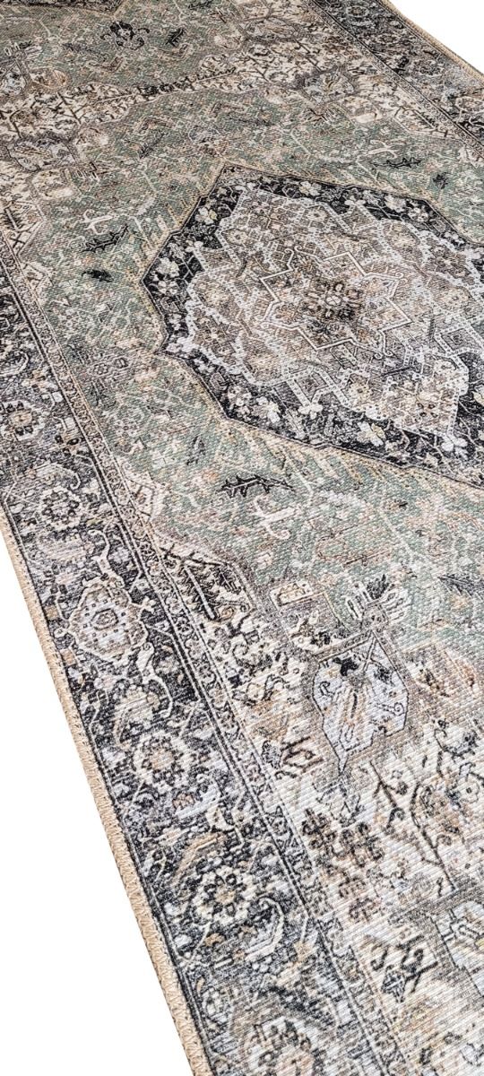 Aurelia käytävämatto, vihreä, lev. 80 cm