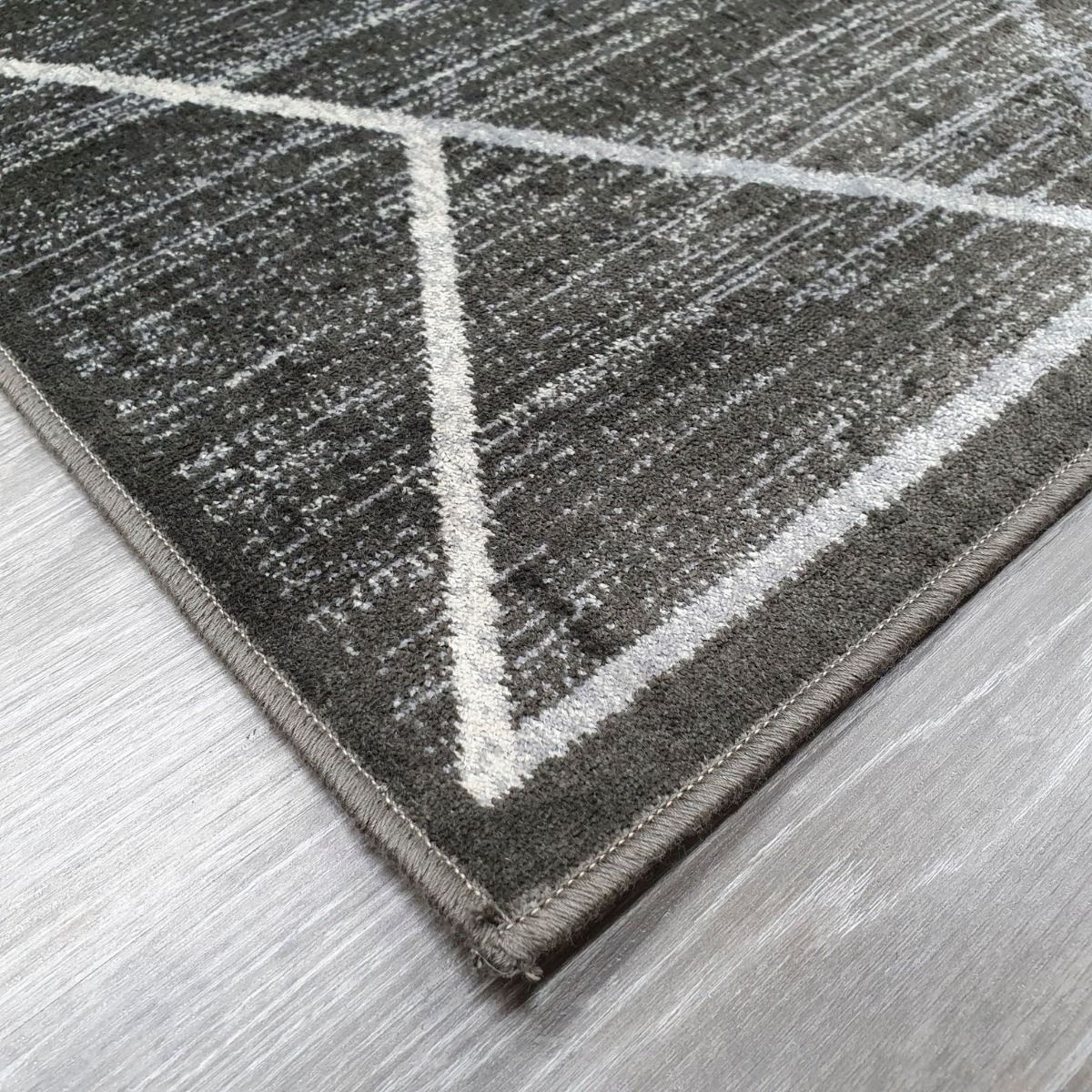 Ava Harmaa viskoosi-matto, eri kokoja