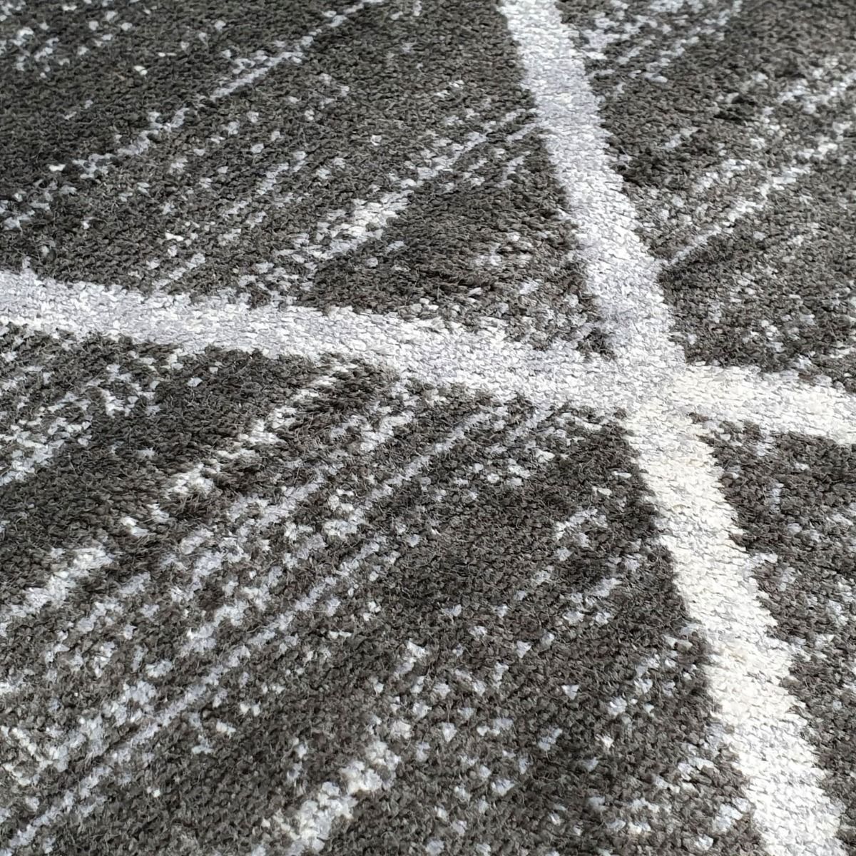 Ava Harmaa viskoosi-matto, eri kokoja