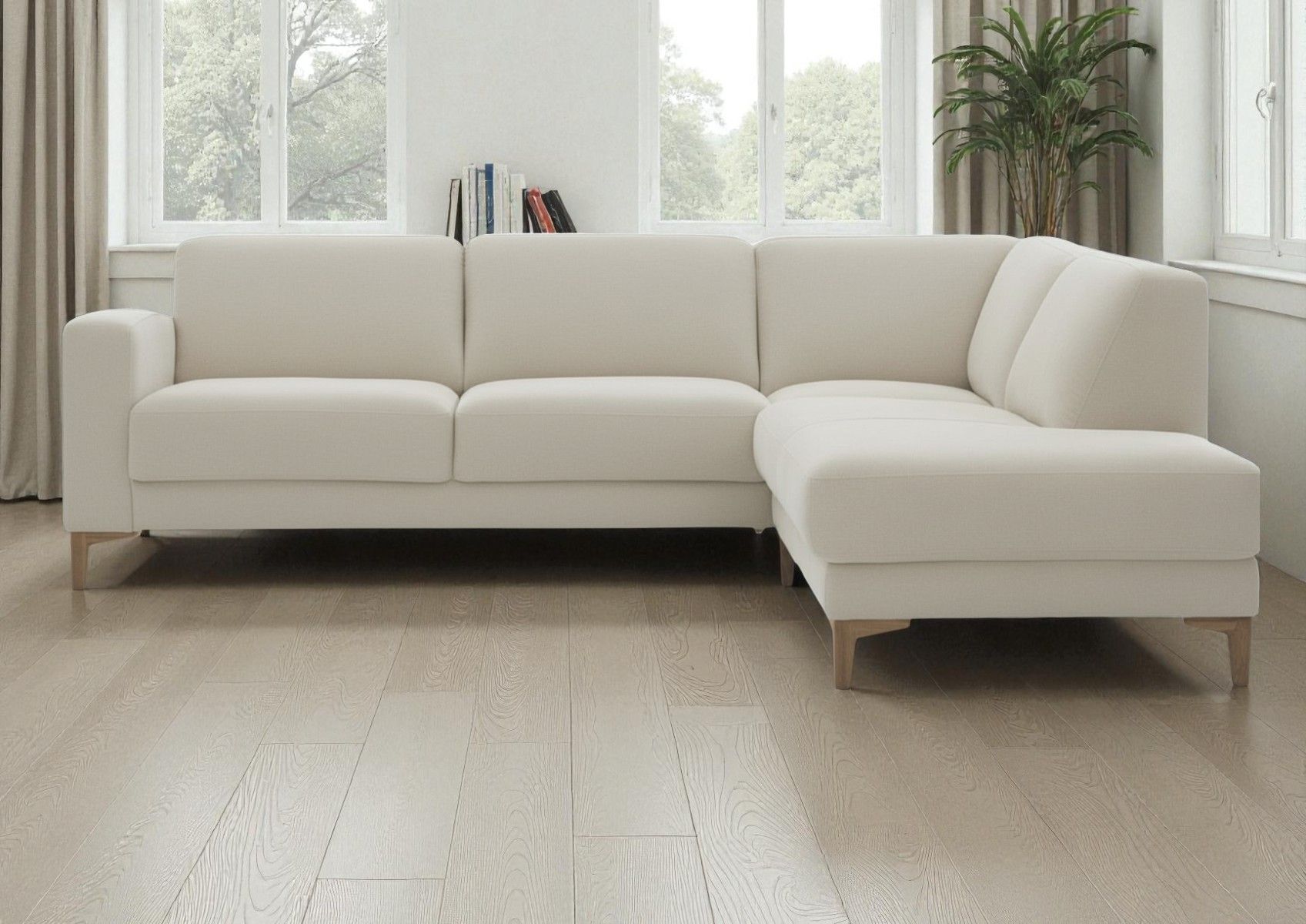 Neiser Rotterdam avokulmasohva, vaalea