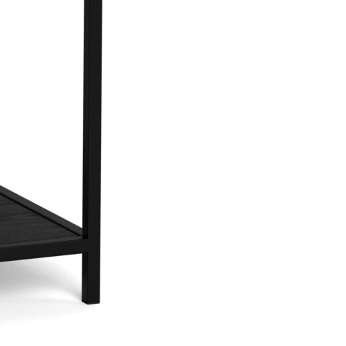 Seaford avohylly 10 laatikoilla musta 77x35x185 cm