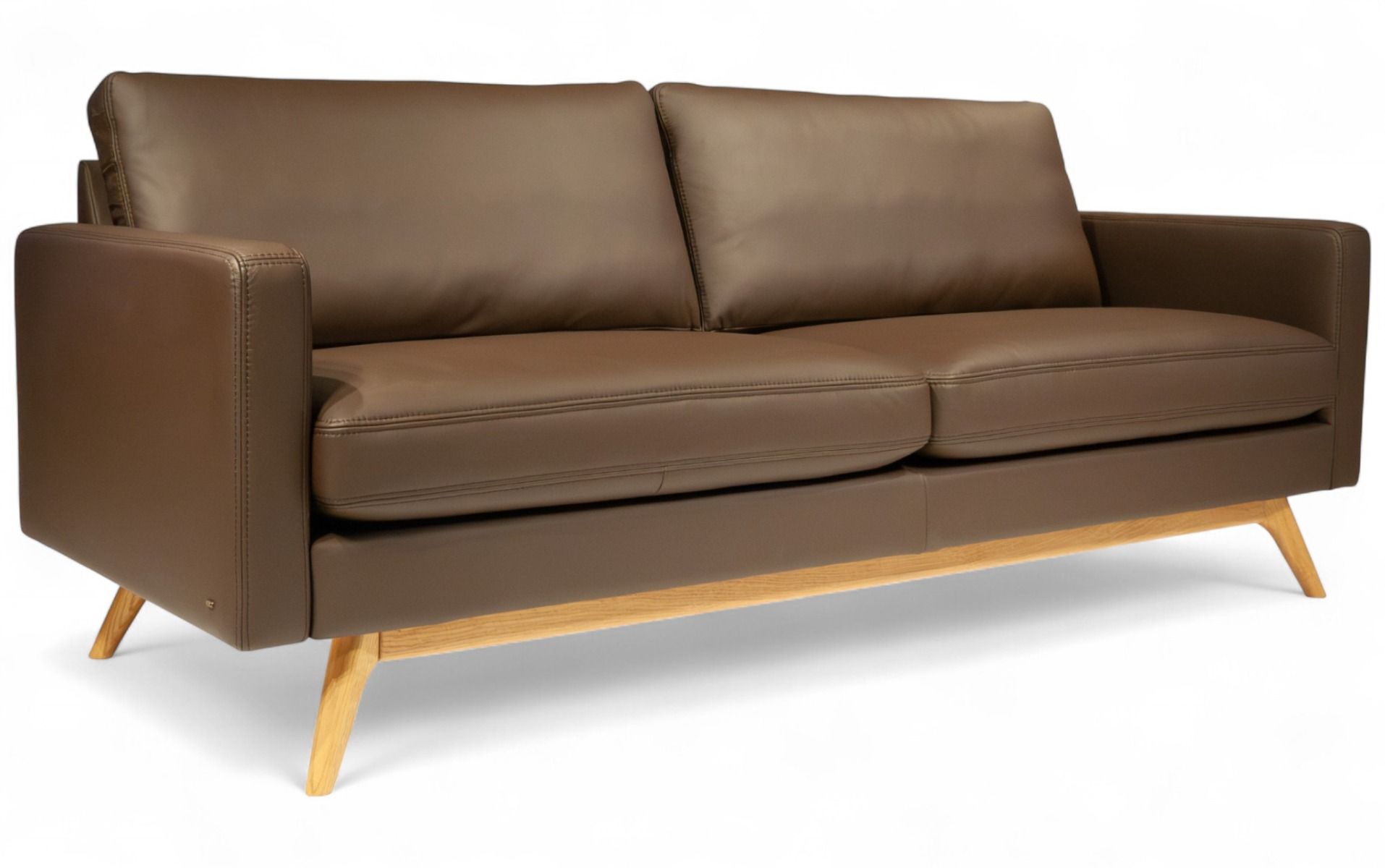 BD Möbel Clint nahkasohva 3-ist, ruskea