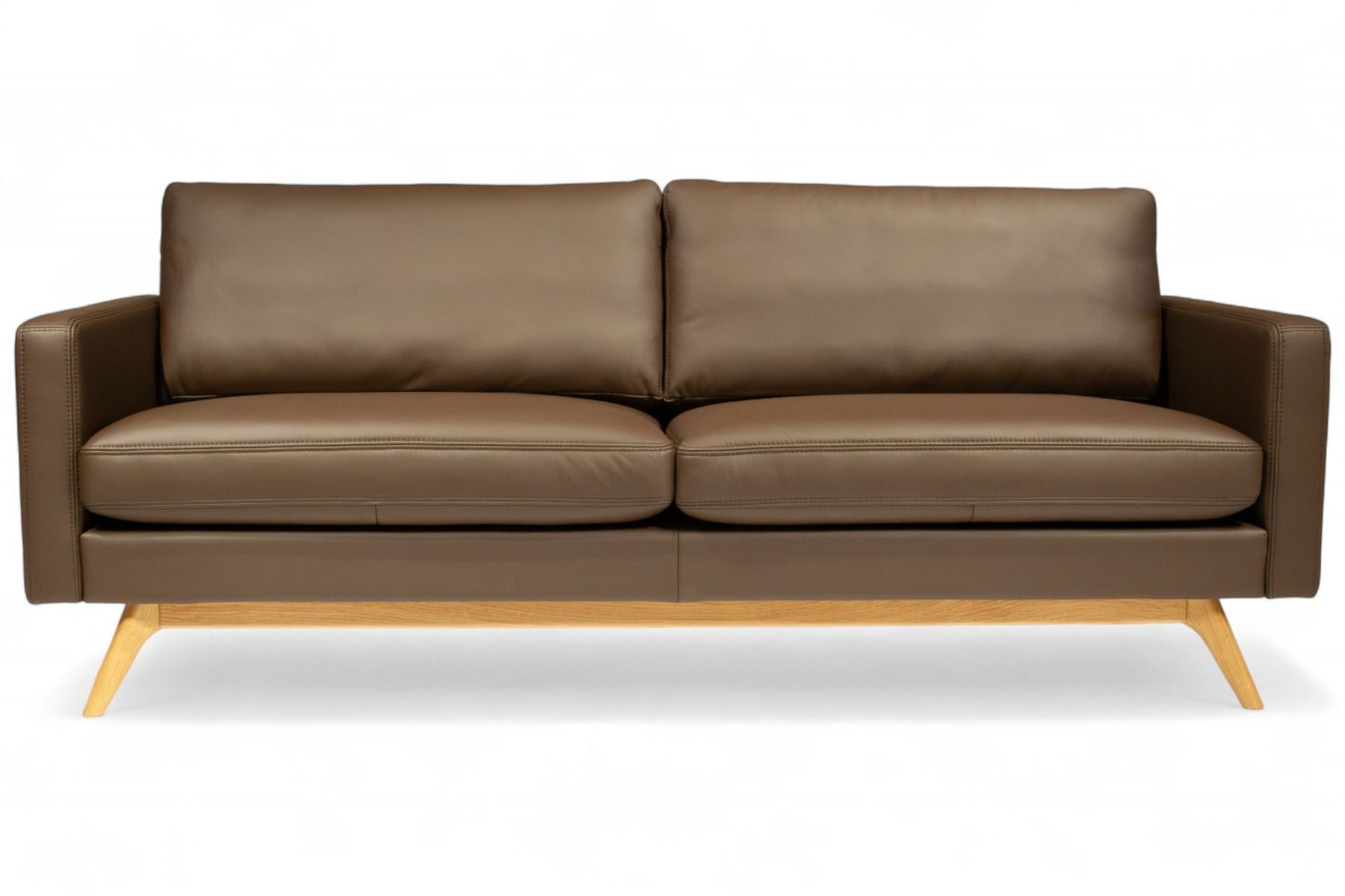 BD Möbel Clint nahkasohva 3-ist, ruskea