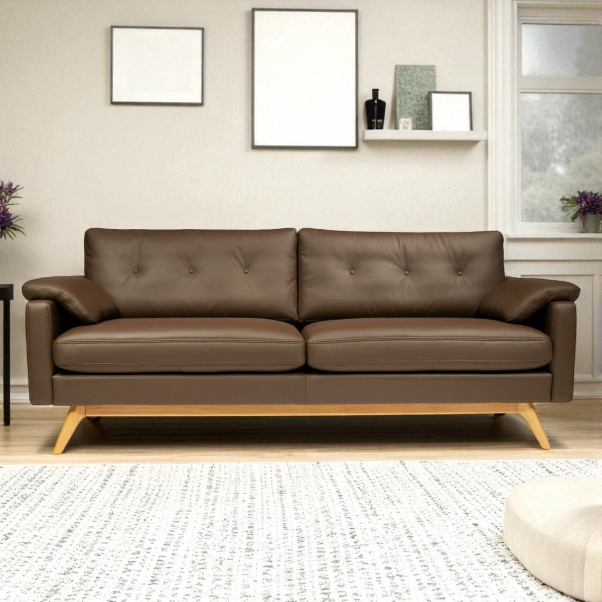 BD Möbel Eastwood nahkasohva 3-ist, ruskea