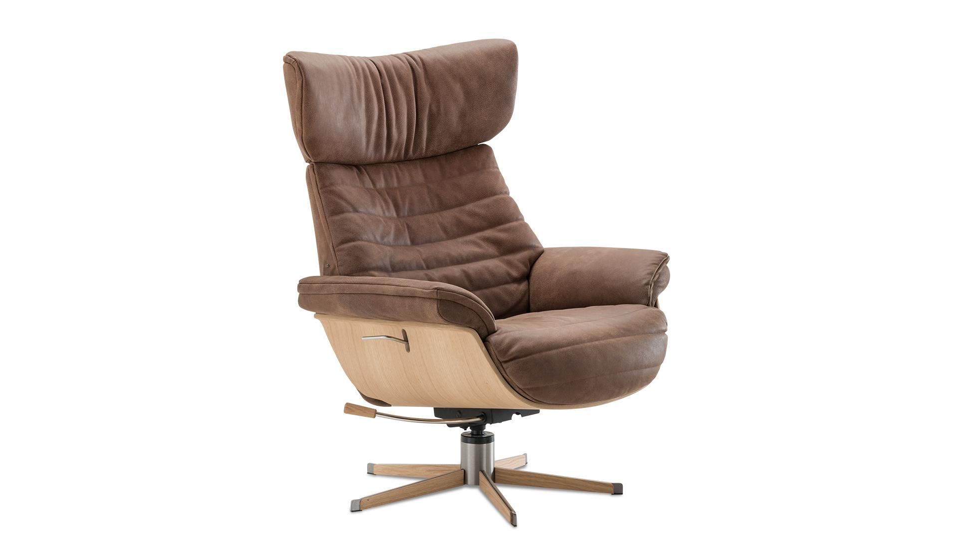 BD-Möbel Bee-Free mekanismituoli, ruskea nahka