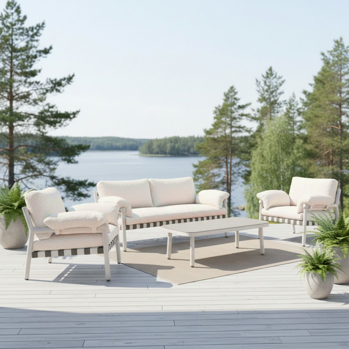 Bebe sohvaryhmä ulos, vaalea