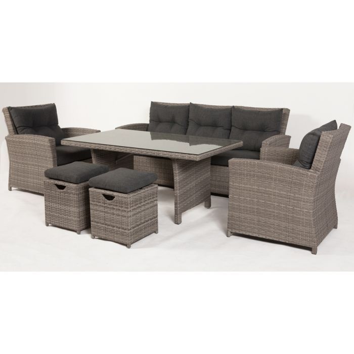 Bergen polyrottinki sohvapöytä, vaalea taupe