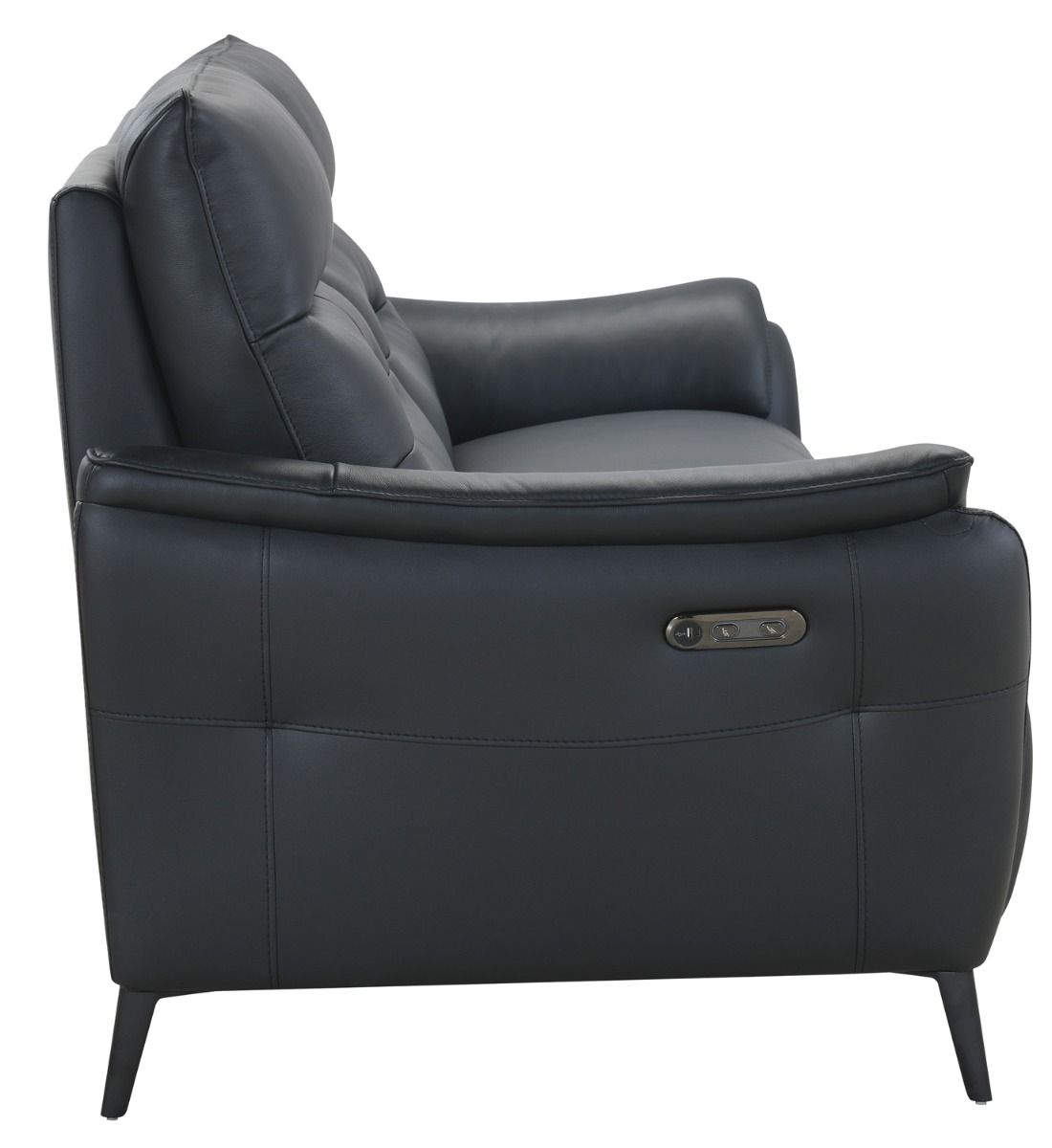 Bianca 3+2 sohvakalusto sähkömekanismeilla, musta nahka