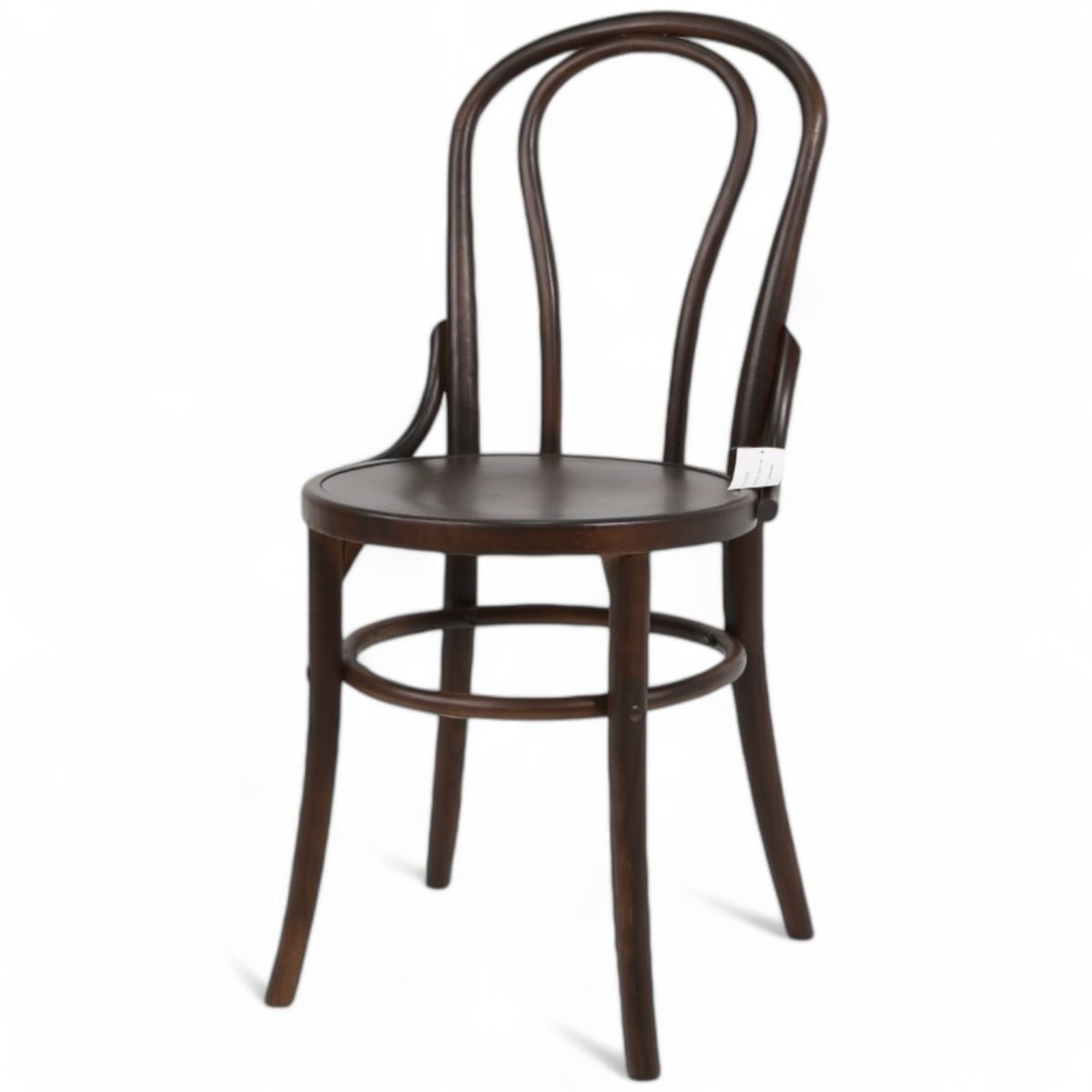 Bistro wieniläistuoli tummanruskea