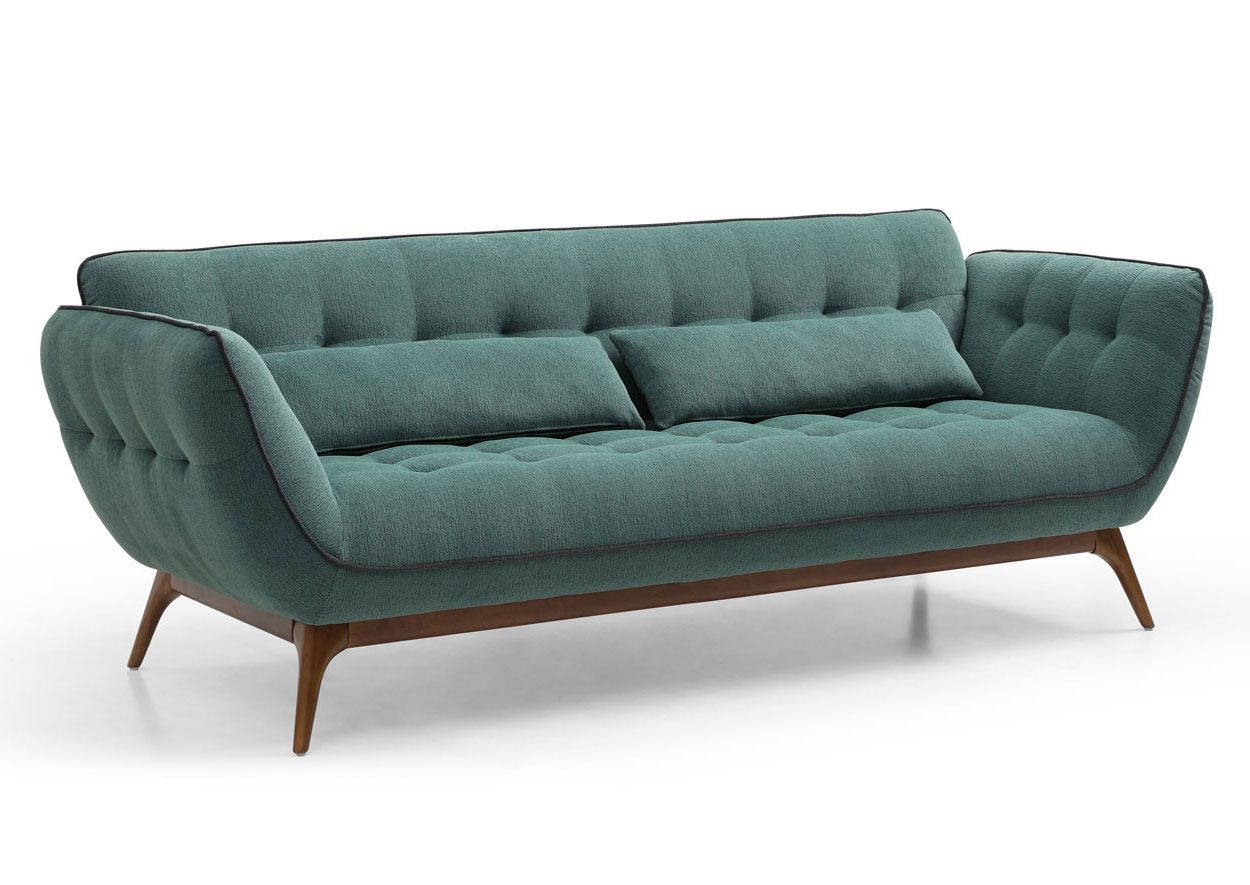 Vihreä retro sohva