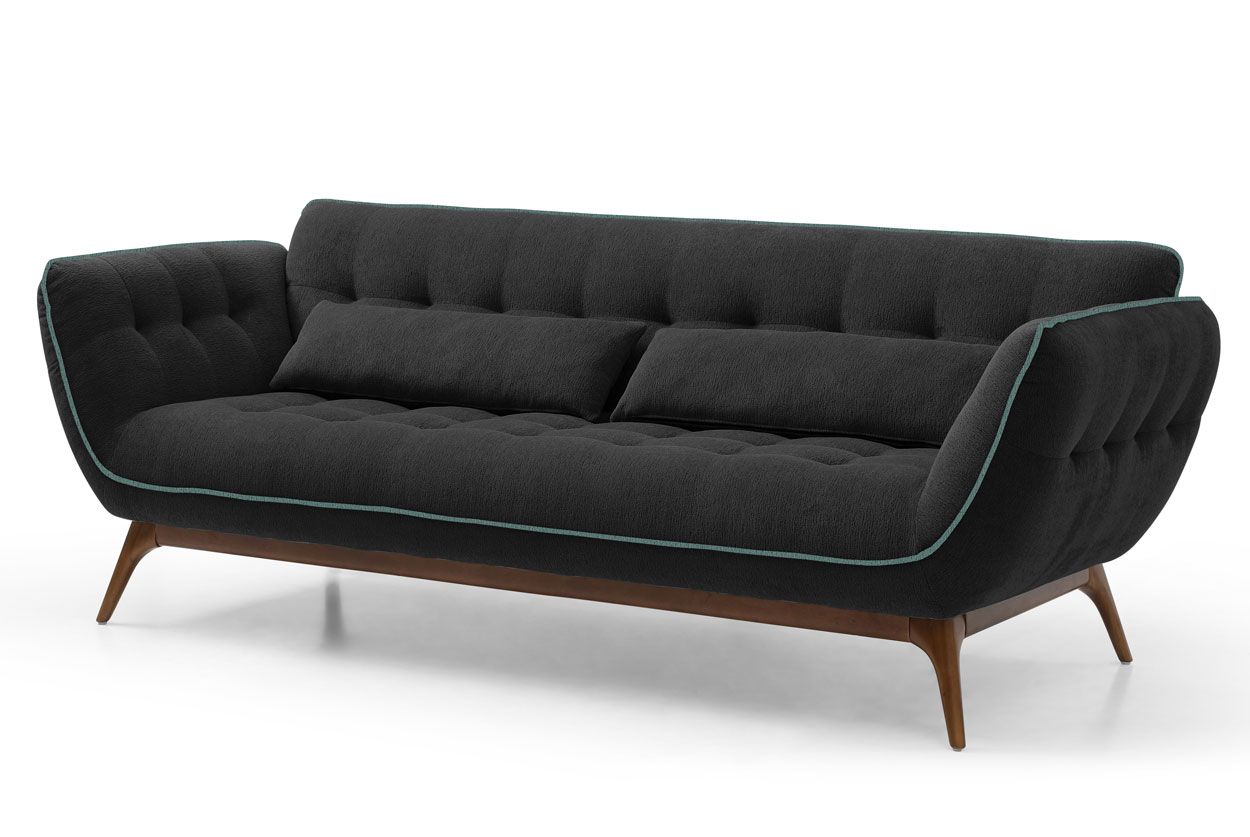 Marilyn 3-ist sohva, musta