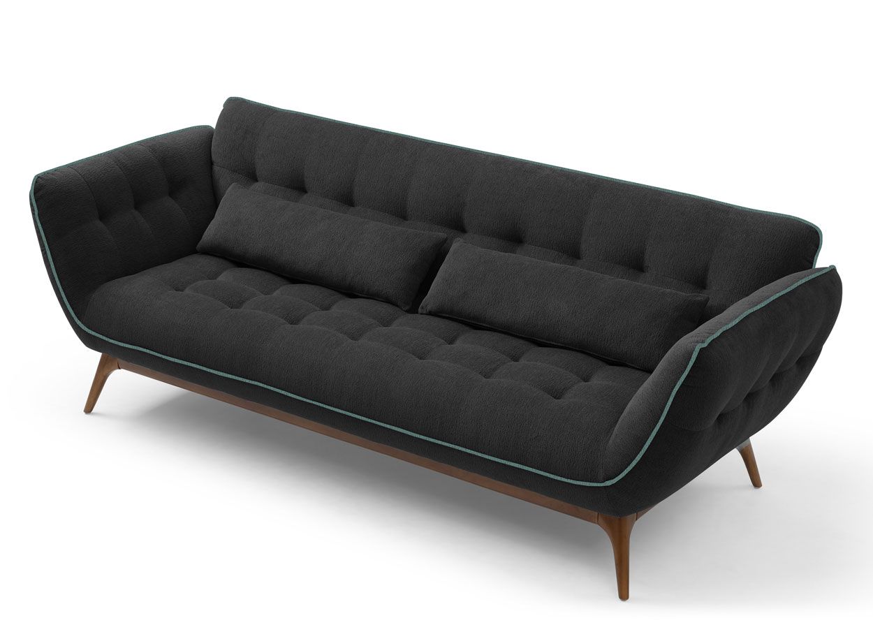 Marilyn 3-ist sohva, musta