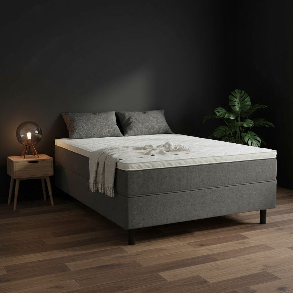 140x200 kokoinen jenkkisänky harmaalla värillä kuvattu Black Friday huoneessa