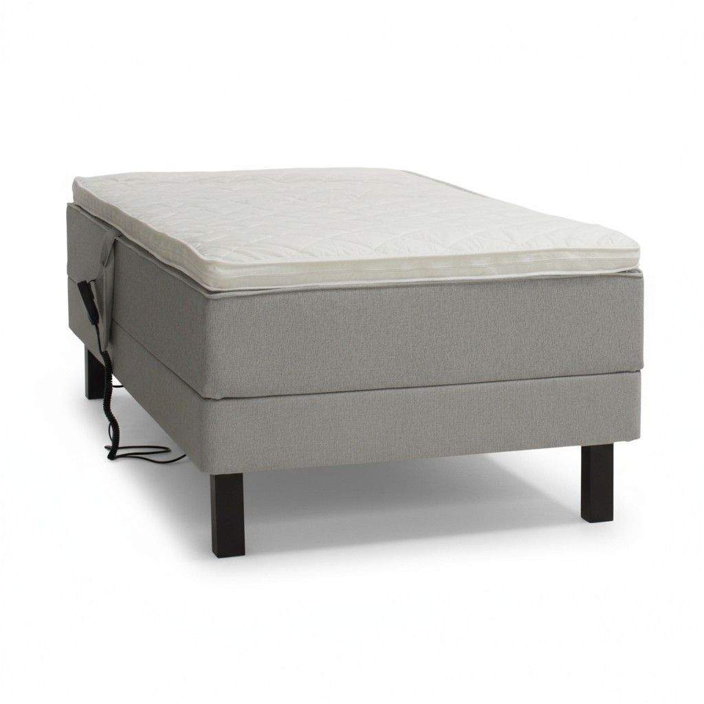 Unico Black-2 moottorisänky 180x200, vaaleanharmaa