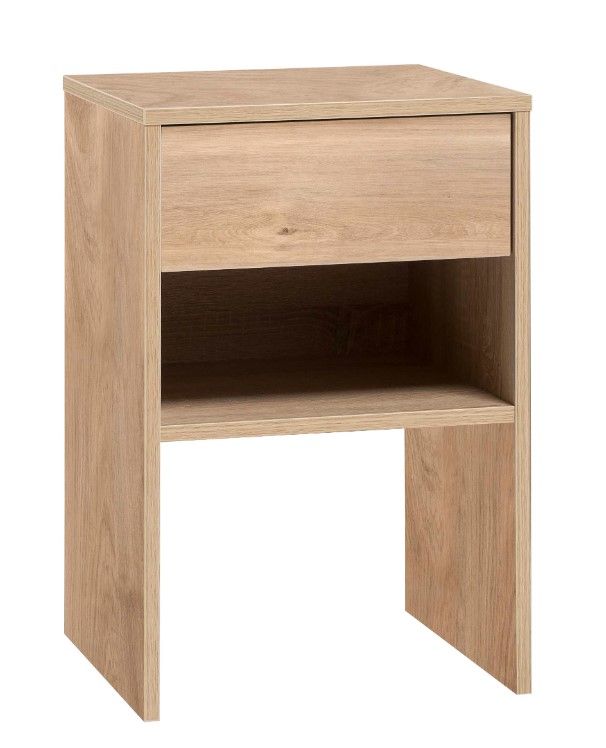 Hiipakka Black yöpöytä hunajatammi