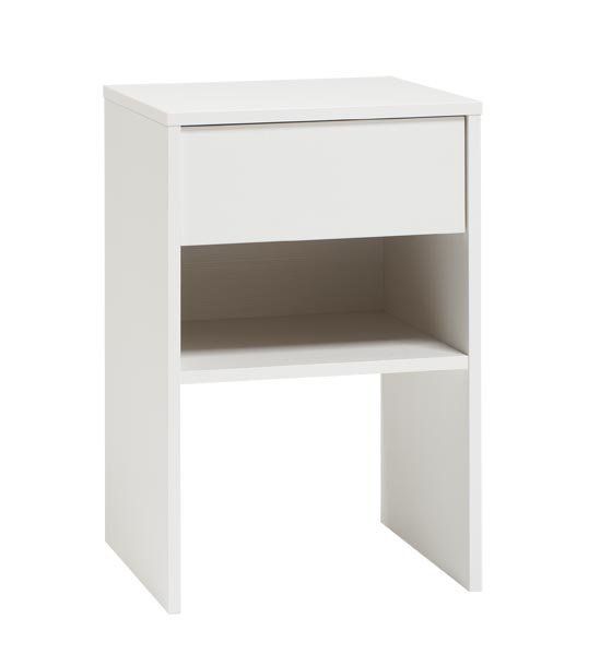 Hiipakka Black yöpöytä valkoinen