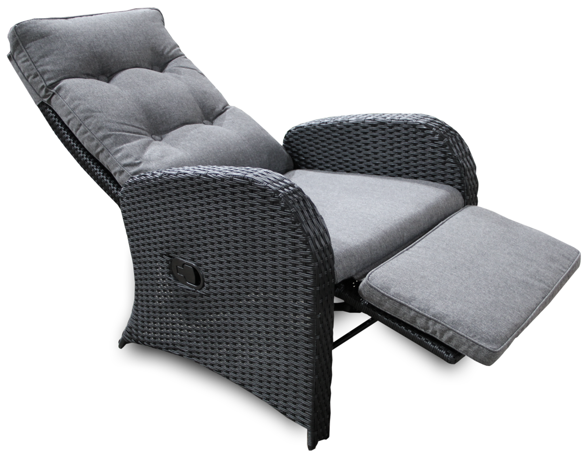 Blues mekanismituoli ulkokäyttöön, musta