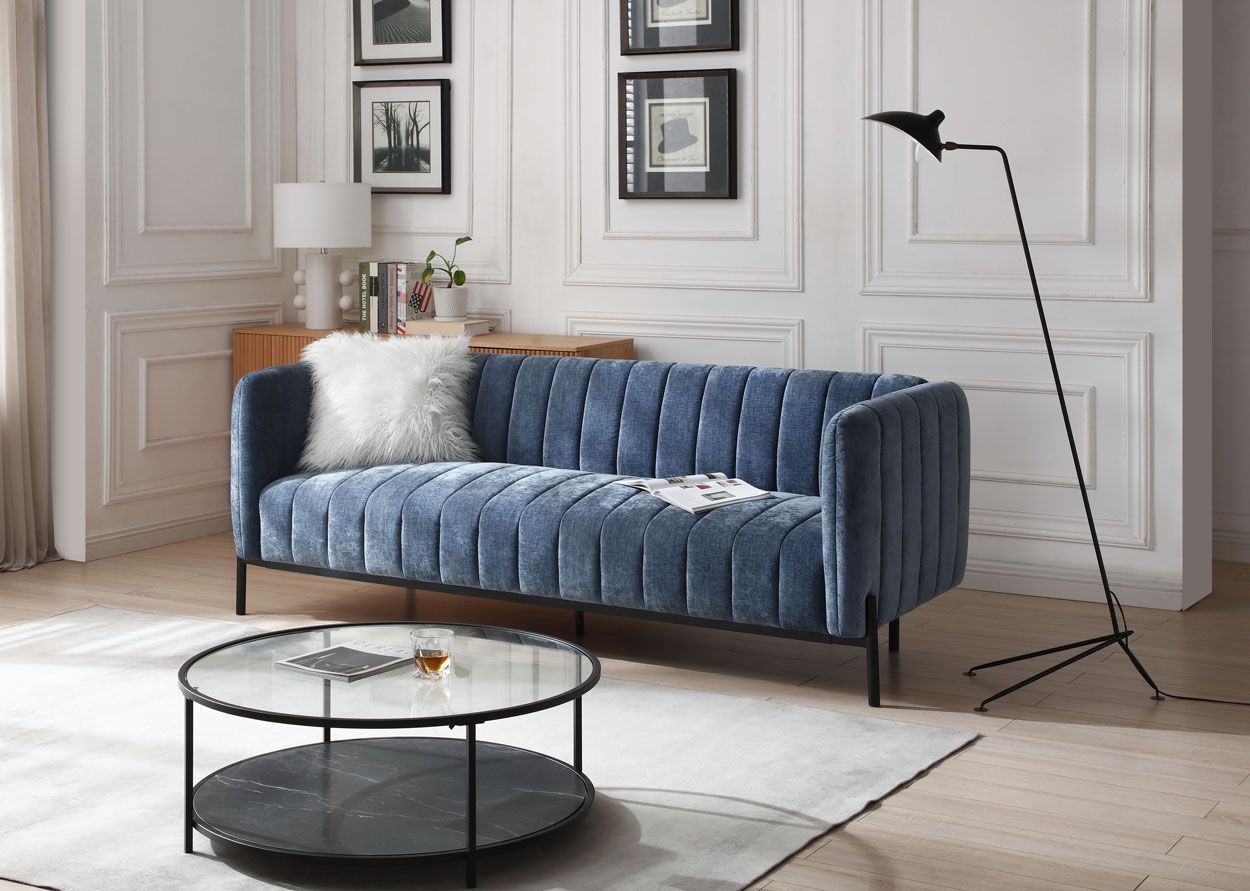 Bogart 3-ist vuodesohva, sininen