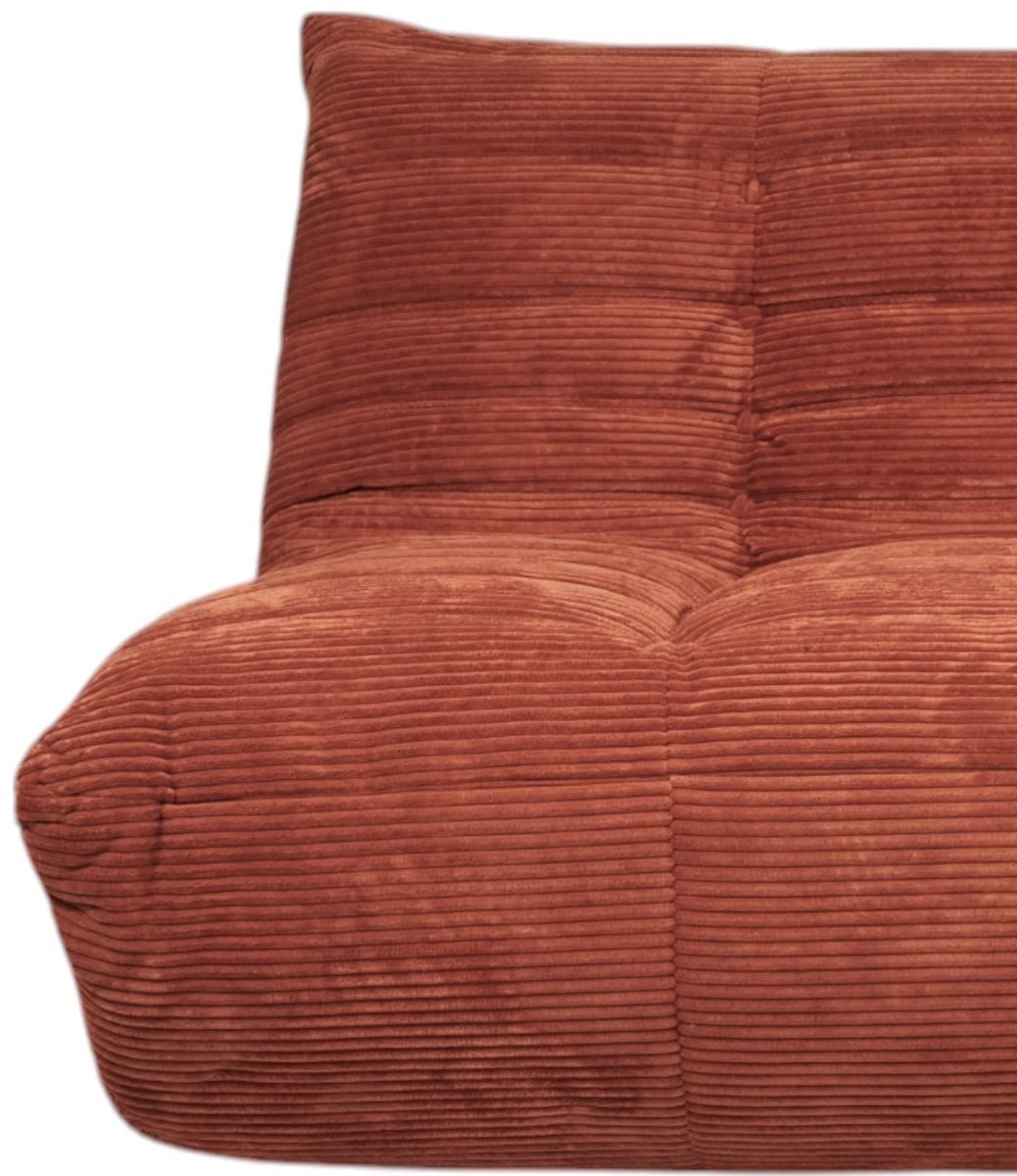 Bono sohva 2-ist vakosametti, oranssi