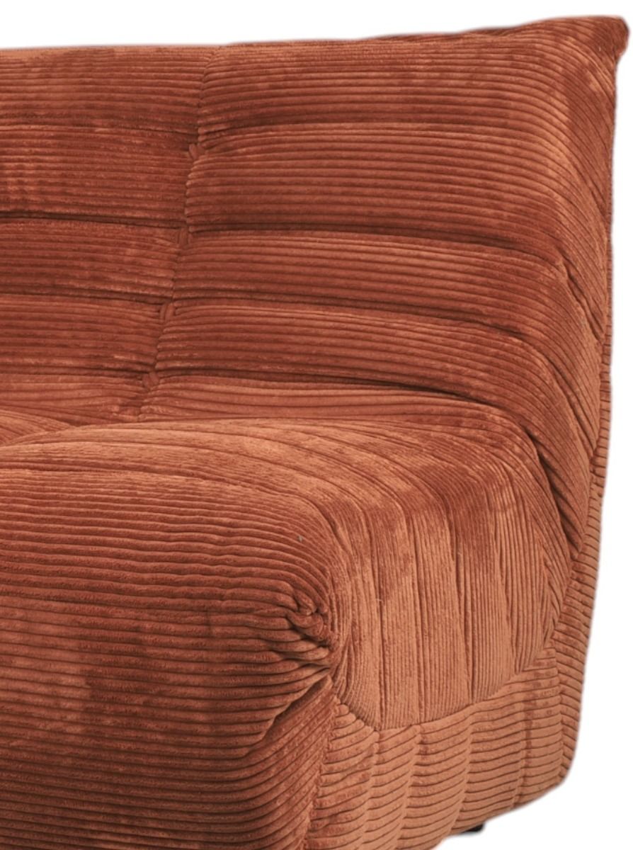 Bono sohva 2-ist vakosametti, oranssi