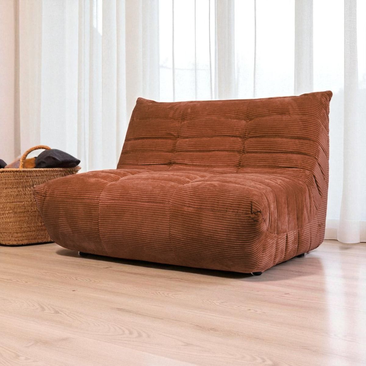 Bono sohva ilman käsinojia oranssi kahden istuttava