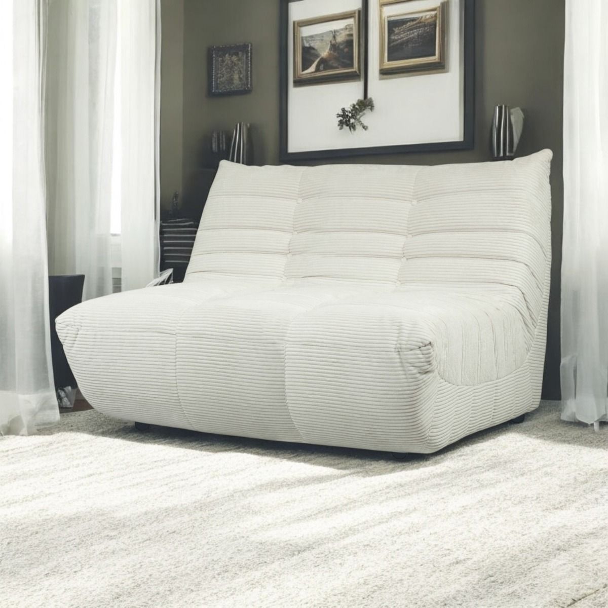 Bono sohva 2-istuttava valkoinen