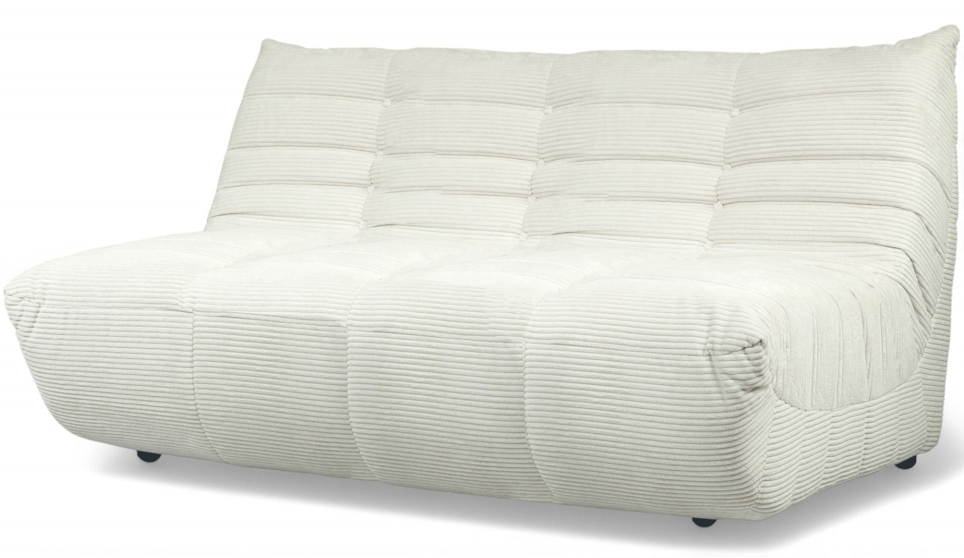 Valkoinen Bono sohva käsinojaton