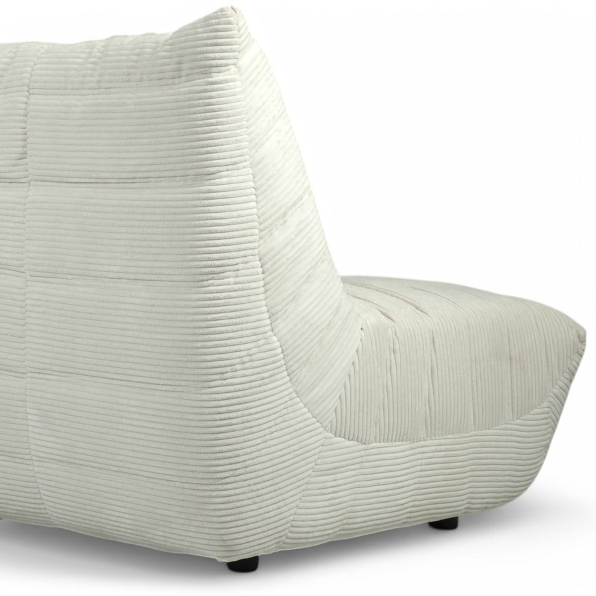 Bono sohva 3-ist vakosametti, valkoinen