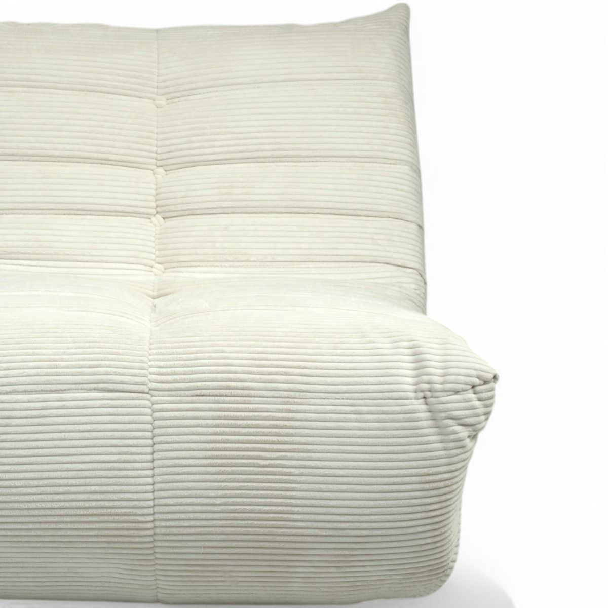 Bono sohva 3-ist vakosametti, valkoinen