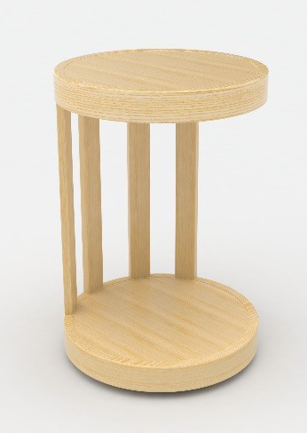 Puulon Boom tarjoilupöytä luonnonvärinen saarni