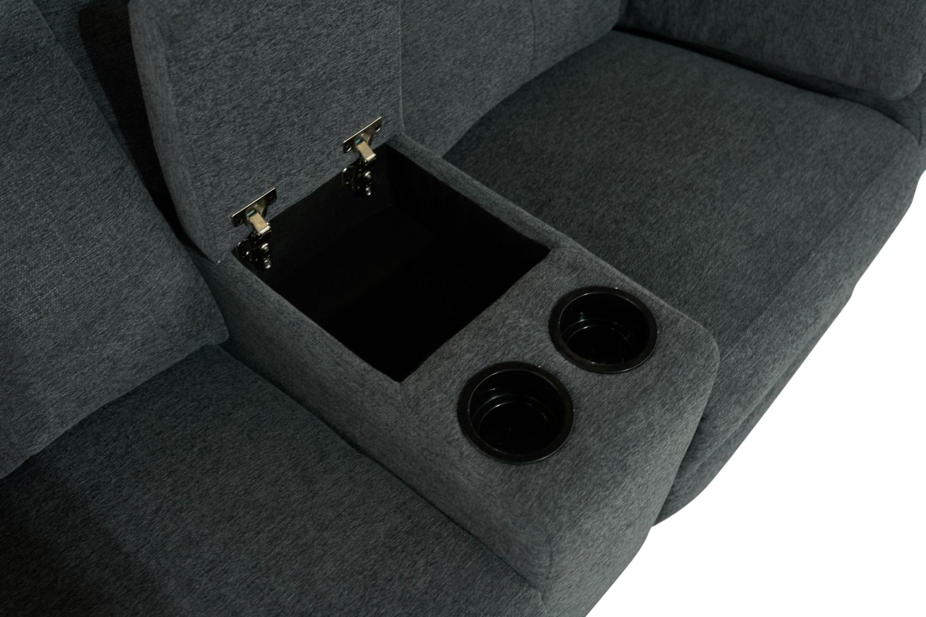 Boston kotiteatterisohva tummanharmaa sähkömekanismeilla