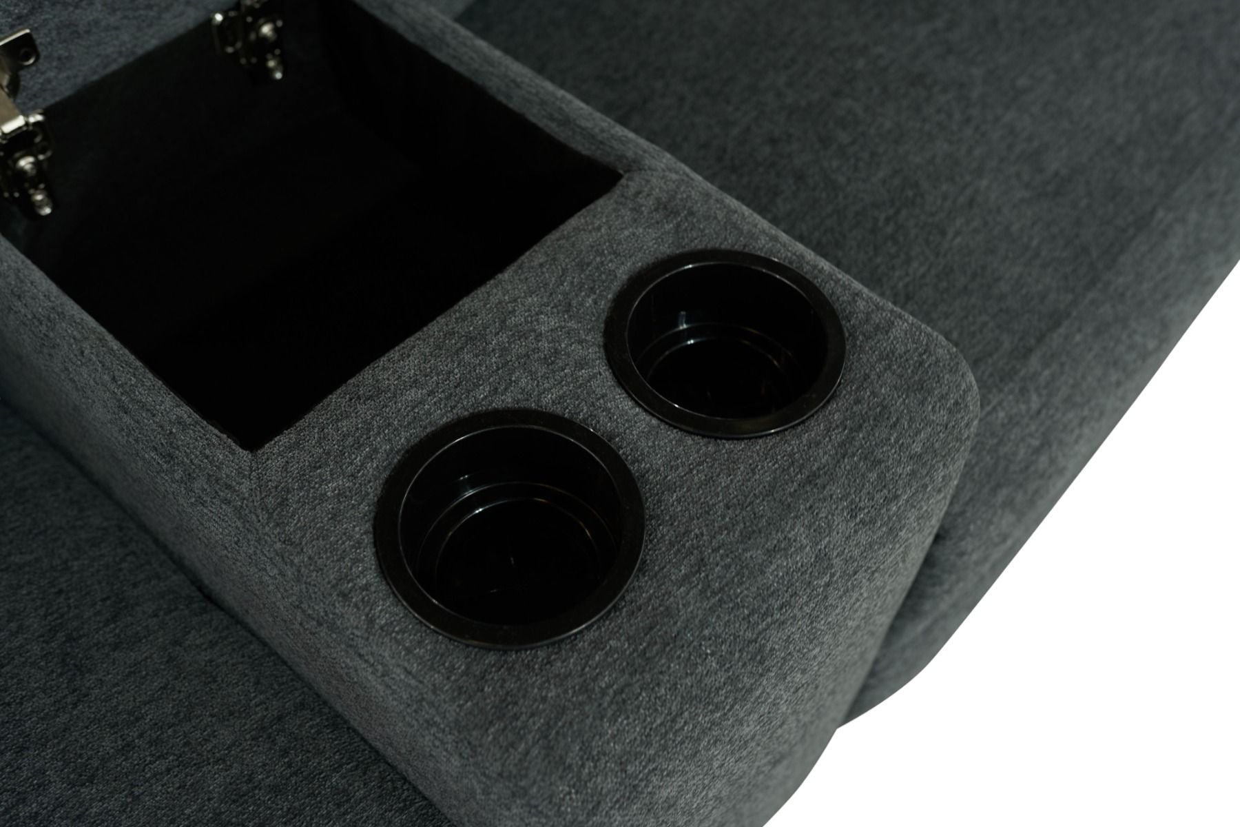 Boston kotiteatterisohva tummanharmaa sähkömekanismeilla