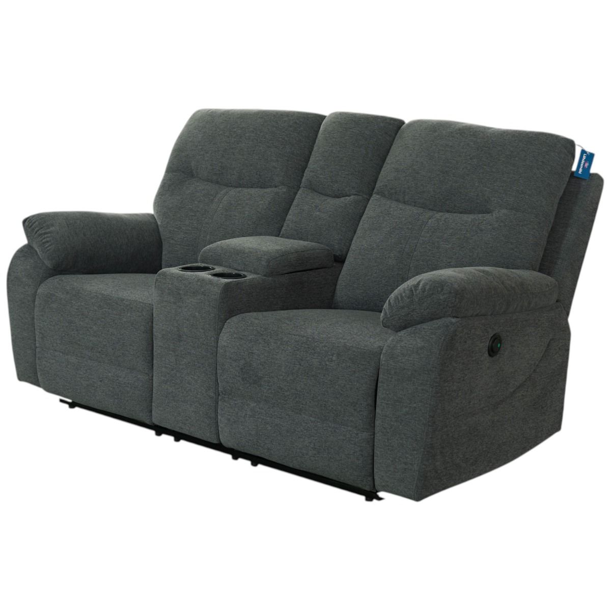 Boston kotiteatterisohva tummanharmaa sähkömekanismeilla