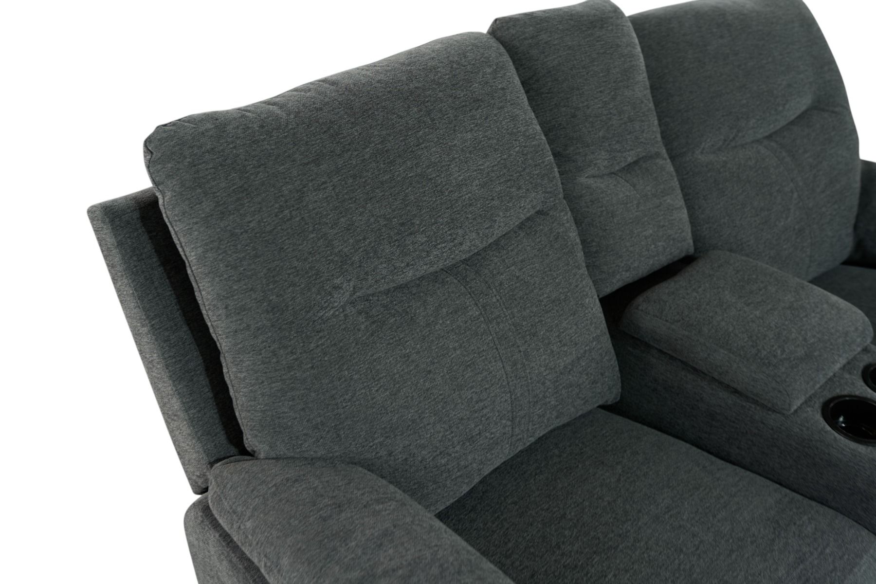 Boston kotiteatterisohva tummanharmaa sähkömekanismeilla