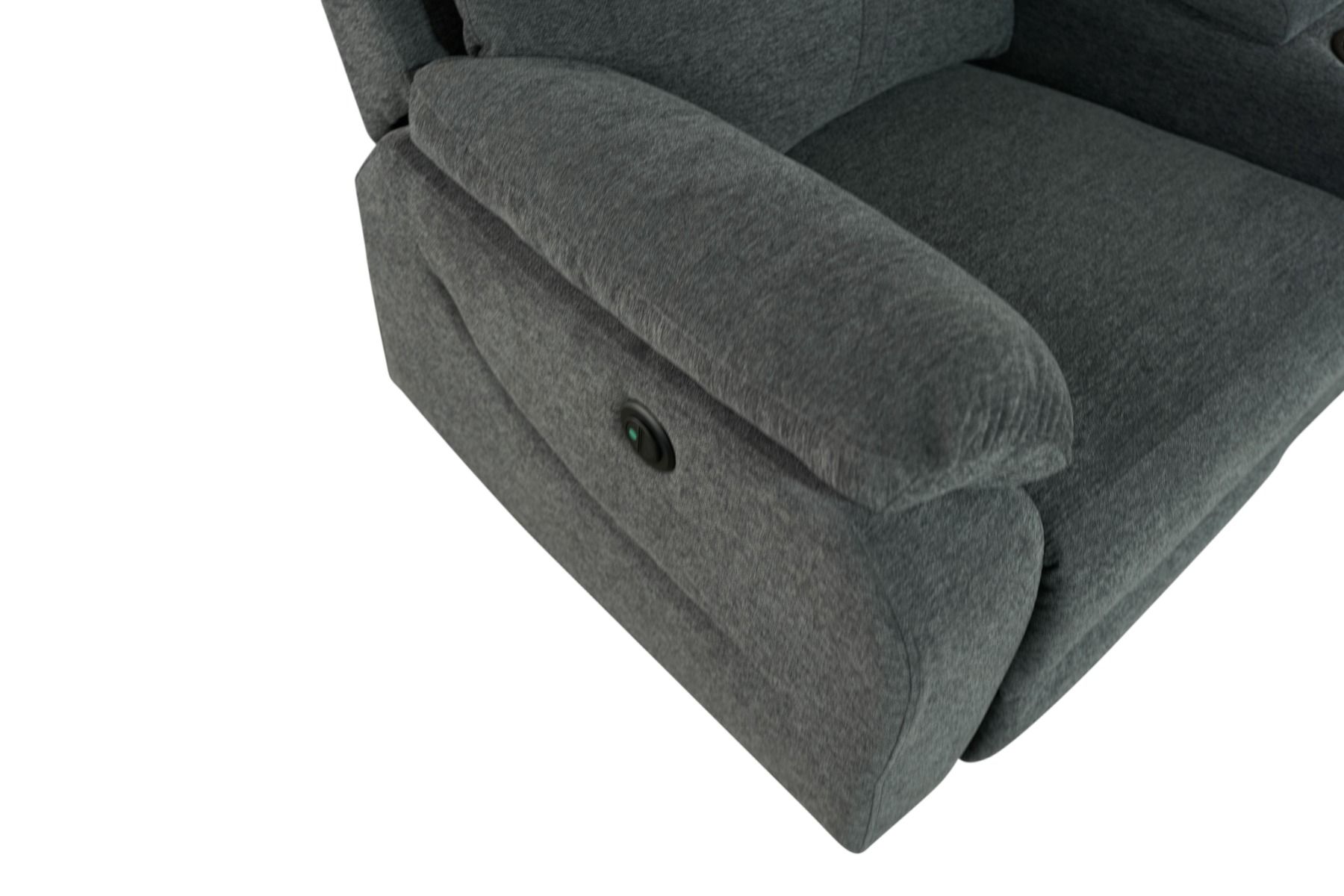 Boston kotiteatterisohva tummanharmaa sähkömekanismeilla