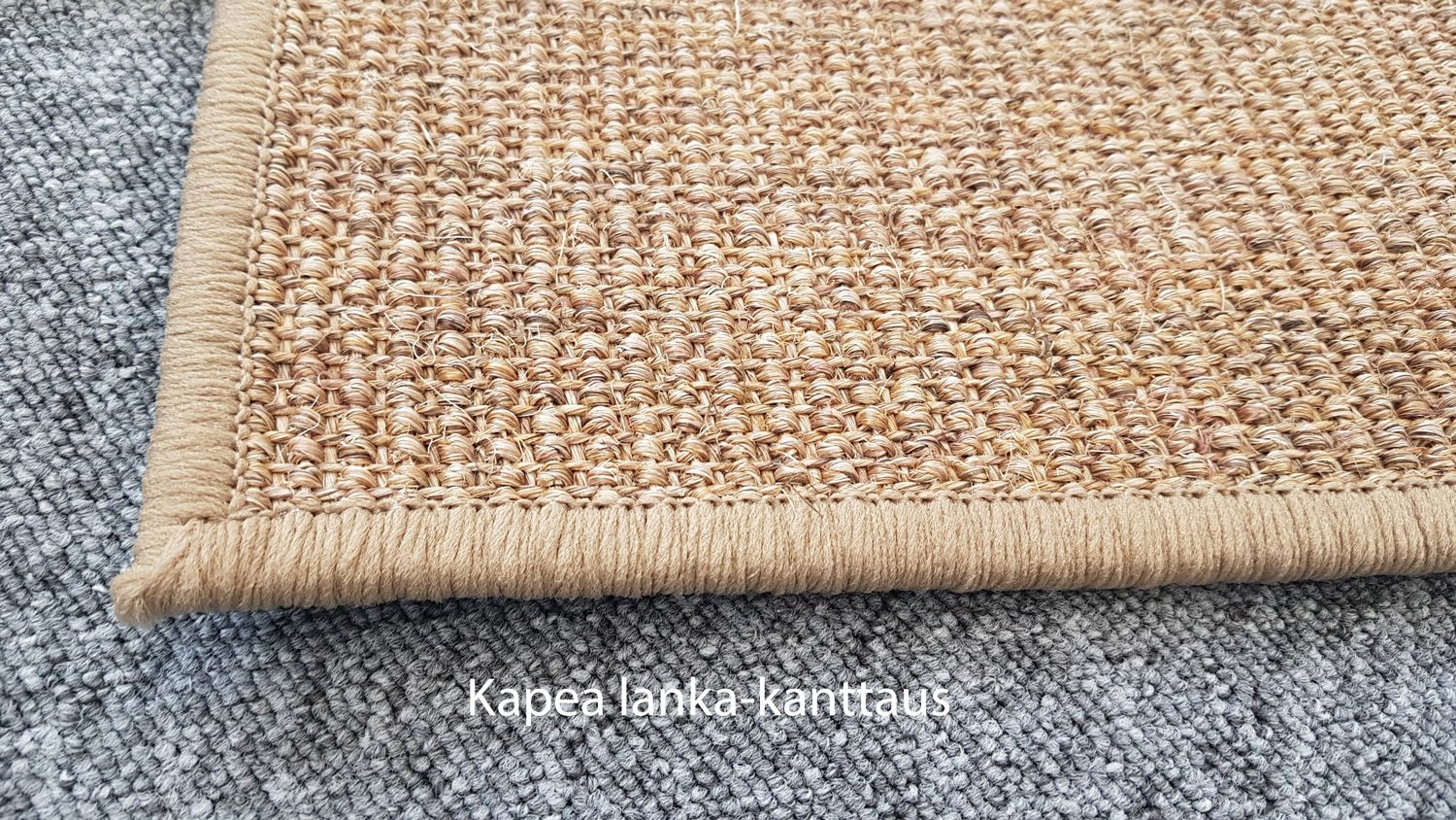 Sisal matto Boucle, Olki, mittojen mukaan