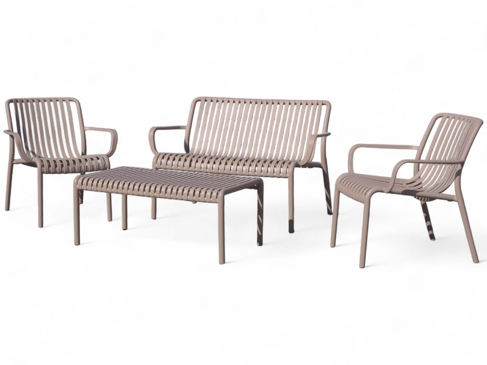 Brandon terassisetti 2+1+1, taupe