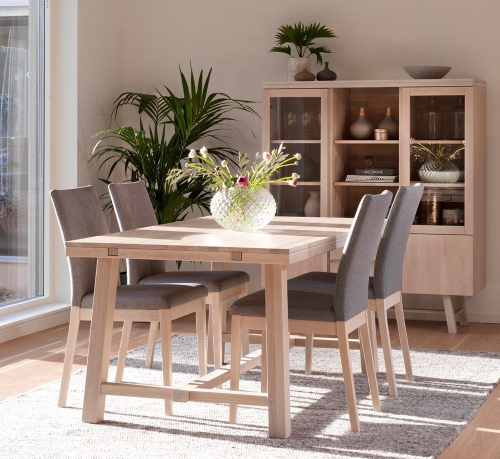 Rowico Brooklyn ruokapöytä 170x95cm, valkopesty-tammi