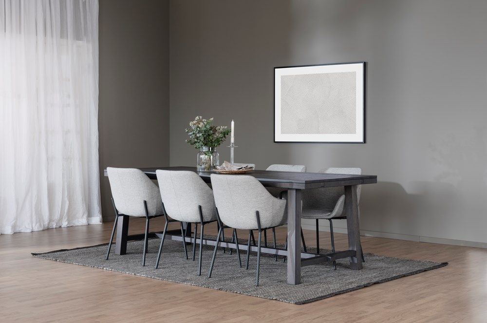 Rowico Brooklyn ruokapöytä 220x95cm, savutammi