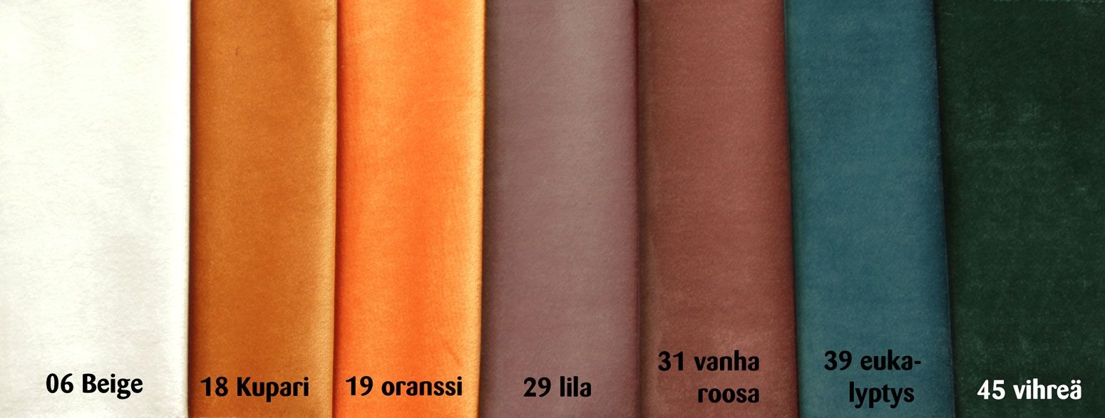 Samettirahi pyöreä 80cm, eri värejä