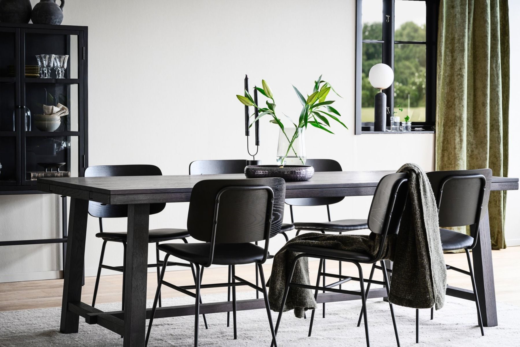 Rowico Brooklyn ruokapöytä 170x95cm, savutammi