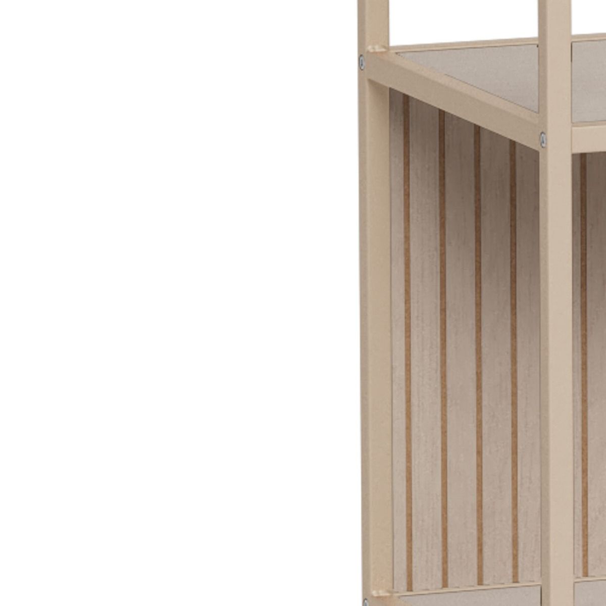 Seaford avohylly 10 harmaa 77x35x185cm