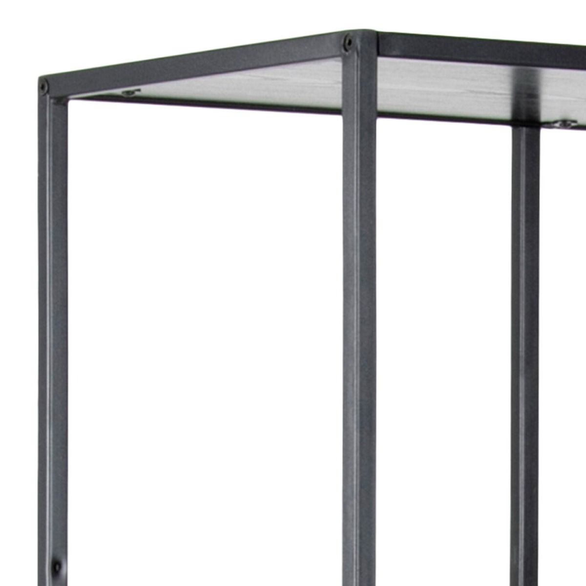 Seaford avohylly 5 musta 77x35x185 cm